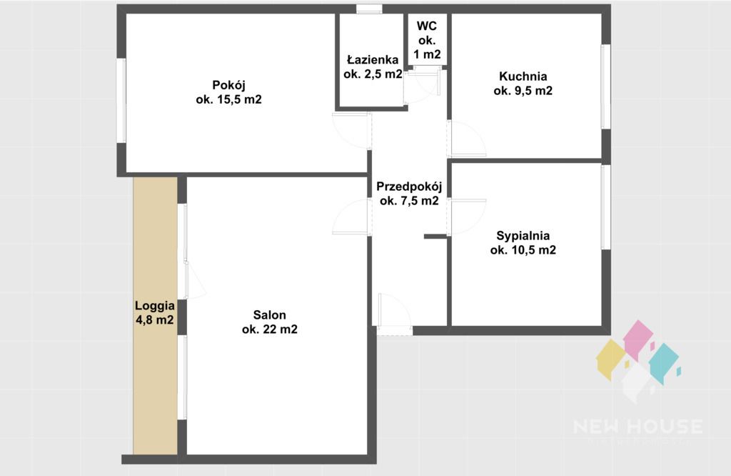Mieszkanie 3-pokojowe Tejstymy. Zdjęcie 31