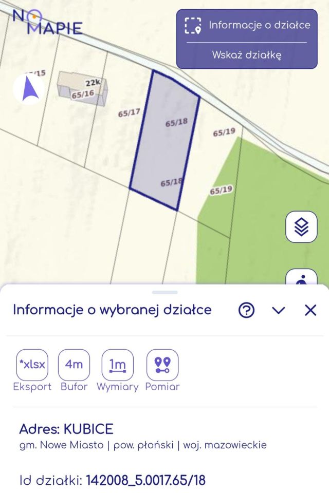 Działka budowlana Kubice Raki. Zdjęcie 2