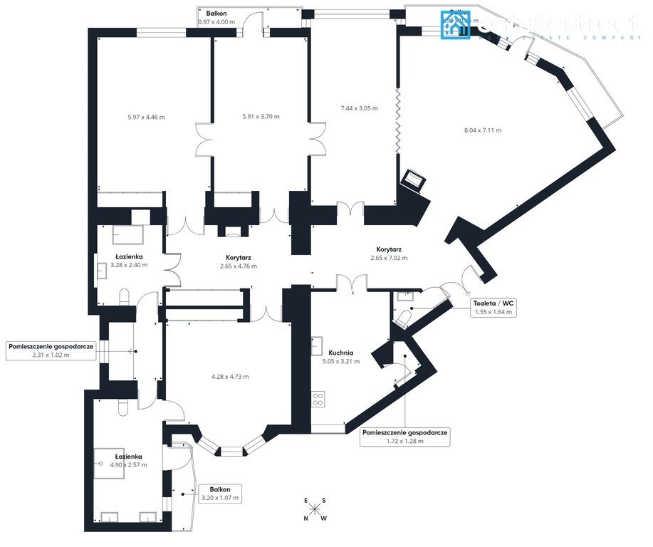 Mieszkanie 5-pokojowe Kraków Stare Miasto, ul. Studencka. Zdjęcie 16