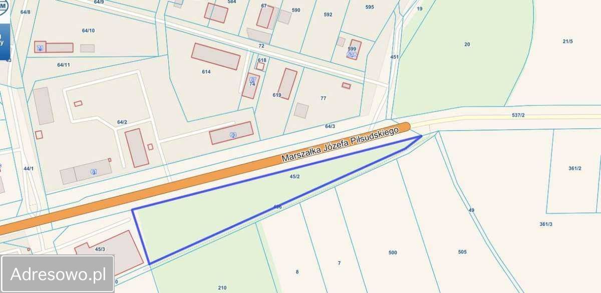 Działka inwestycyjna Nysa, ul. Marszałka Józefa Piłsudskiego. Zdjęcie 2