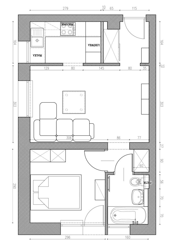 Mieszkanie 2-pokojowe Gdańsk Wrzeszcz, ul. Partyzantów. Zdjęcie 9
