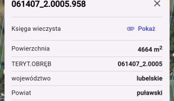 Działka rolno-budowlana Markuszów