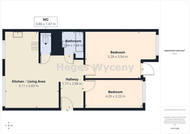 Mieszkanie 3-pokojowe Legnica, ul. Stanisława Ignacego Witkiewicza. Zdjęcie 13