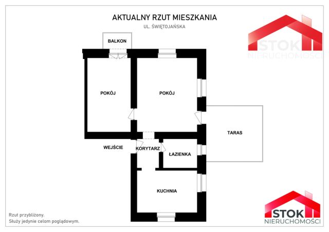 Mieszkanie 2-pokojowe Białystok, ul. Świętojańska. Zdjęcie 21