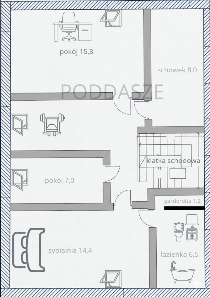 Mieszkanie 6-pokojowe Marki Zieleniec, ul. Bagienna. Zdjęcie 17