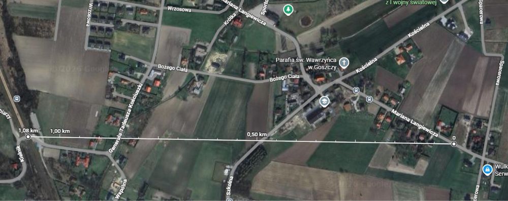 Działka budowlana Goszcza, ul. Mariana Langiewicza. Zdjęcie 5