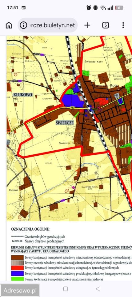 Działka budowlana Świercze. Zdjęcie 5