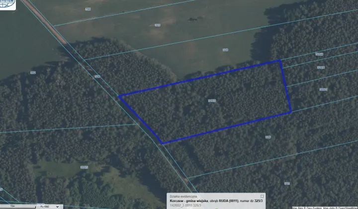 Działka rolna Ruda