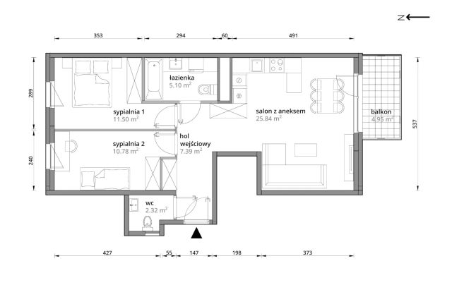 Mieszkanie 3-pokojowe Warszawa Praga-Południe, ul. Podskarbińska. Zdjęcie 7