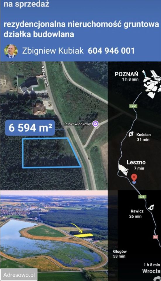 Działka budowlana Dąbcze, ul. Nad Zalewem. Zdjęcie 4