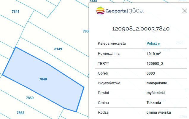 Działka budowlana Skomielna Czarna. Zdjęcie 7