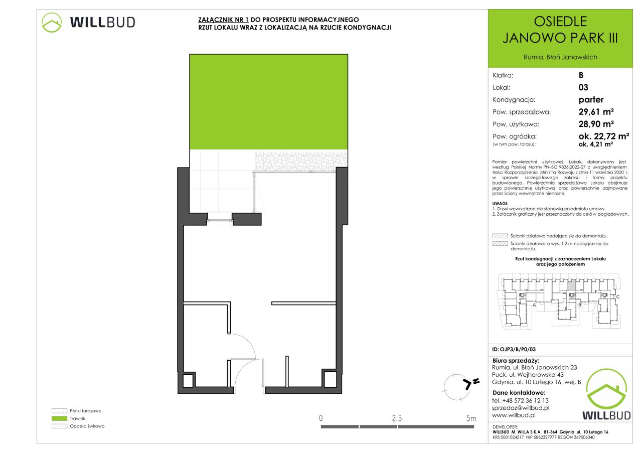 Mieszkanie 1-pokojowe Rumia Janowo, ul. Błoń Janowskich. Zdjęcie 10