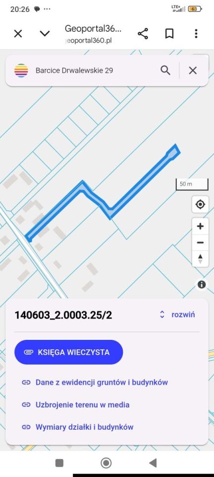 Działka budowlana Barcice Drwalewskie. Zdjęcie 2