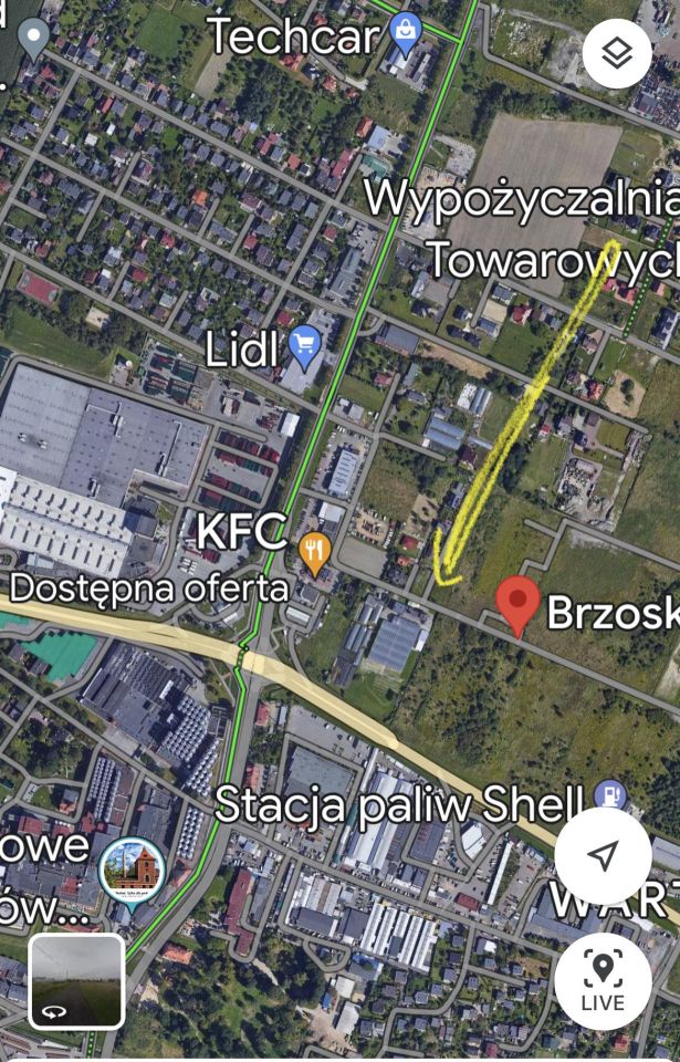 Działka budowlana Tychy Centrum, ul. Brzoskwiniowa
