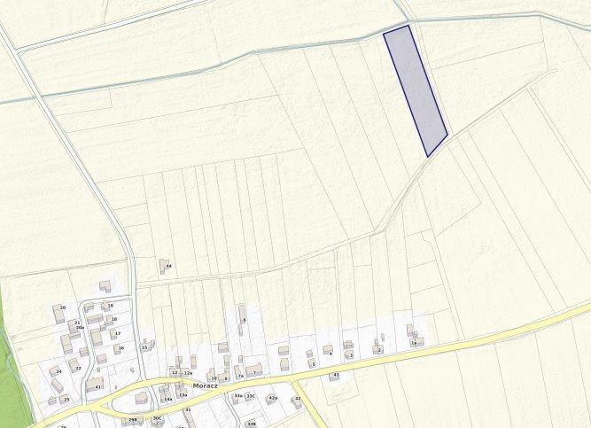 Działka rolna Moracz