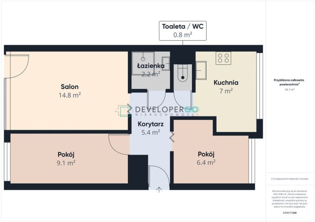 Mieszkanie 3-pokojowe Ełk, ul. Jana Kilińskiego. Zdjęcie 12