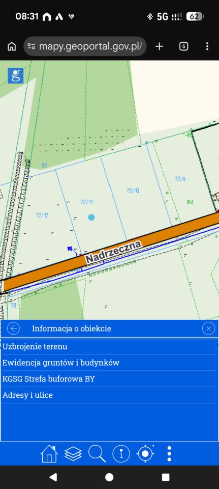 Działka budowlana Bielino Wirgnia, ul. Nadrzeczna. Zdjęcie 2