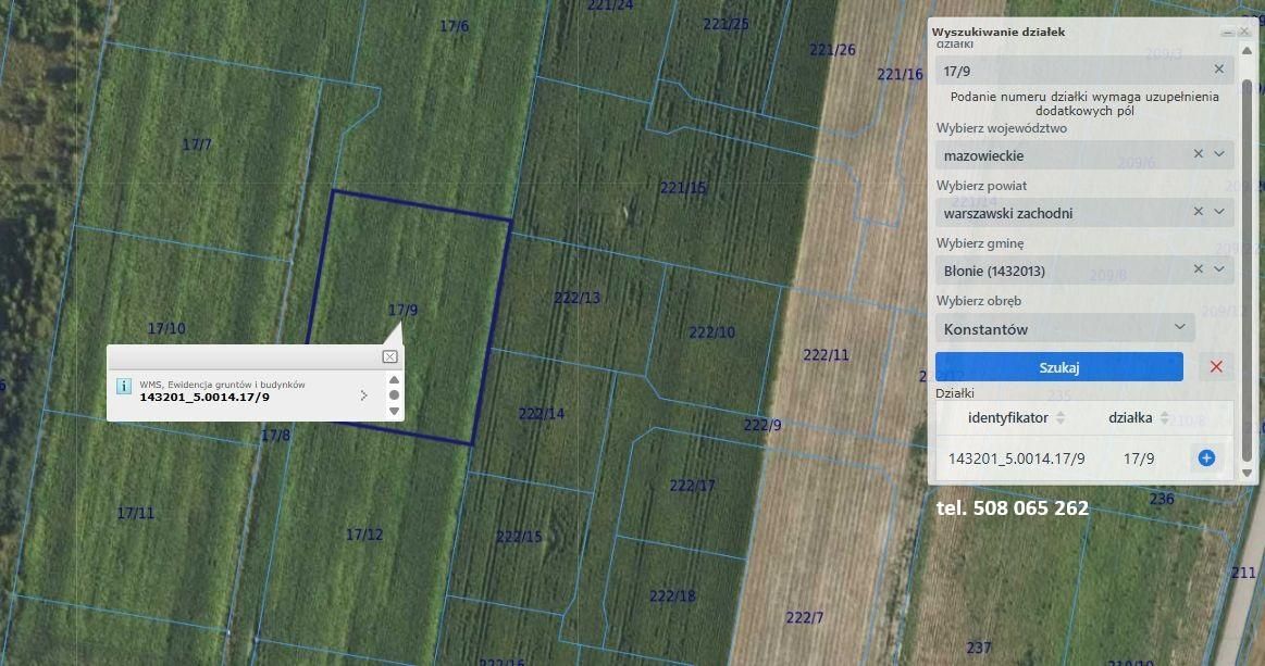 Działka rolno-budowlana Konstantów