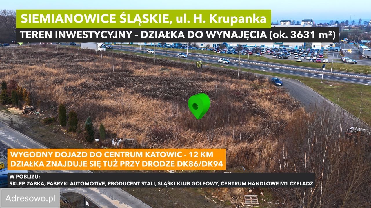Działka inwestycyjna Siemianowice Śląskie Bańgów. Zdjęcie 2