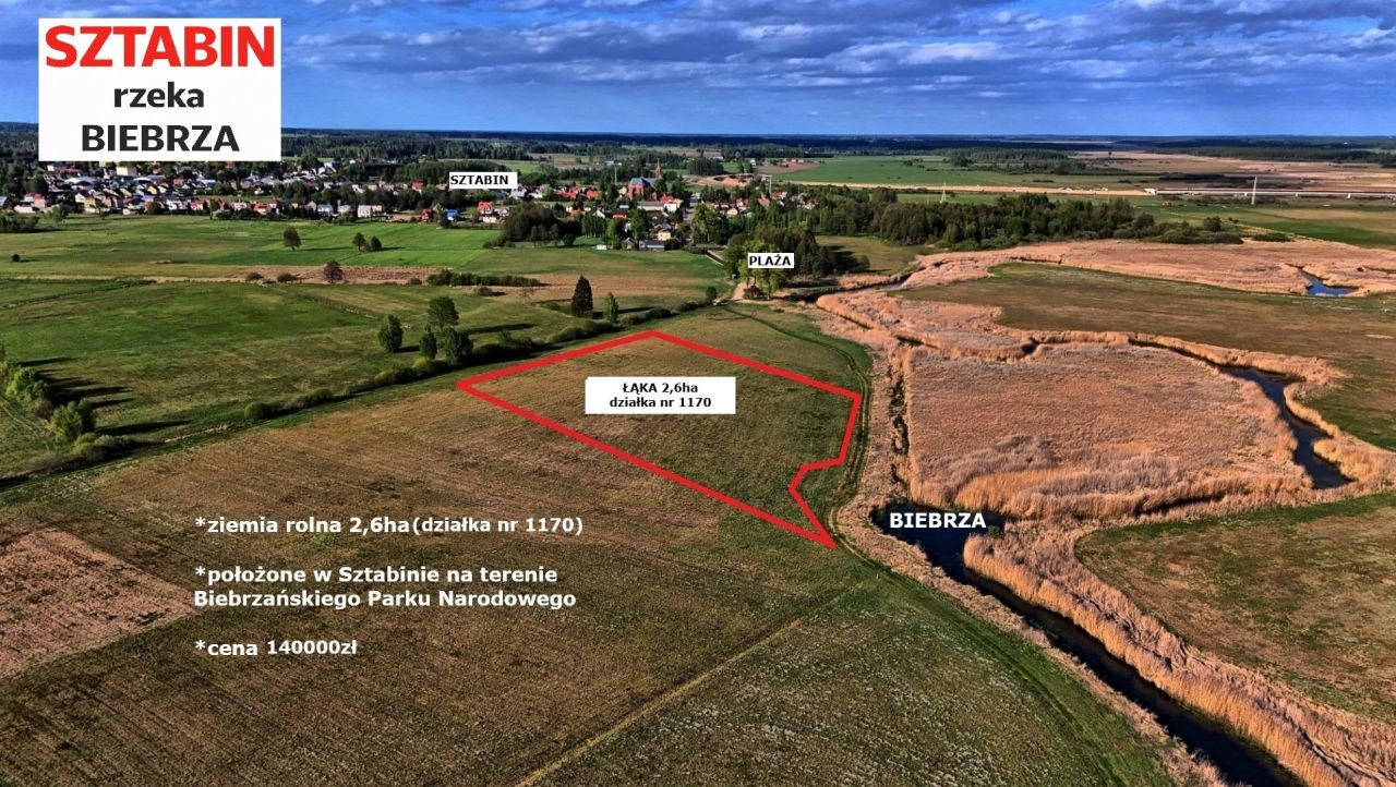 Działka rolna Sztabin, brak. Zdjęcie 1