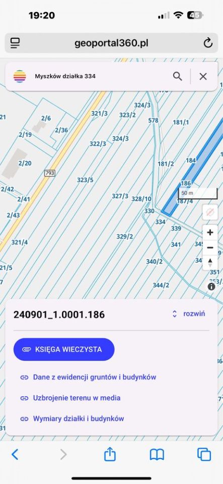 Działka rolna Myszków Będusz