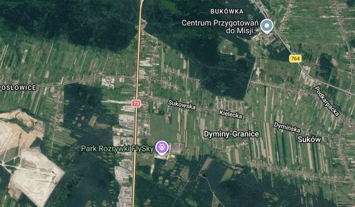 Działka budowlana Kielce Dyminy-Wieś, ul. Sukowska