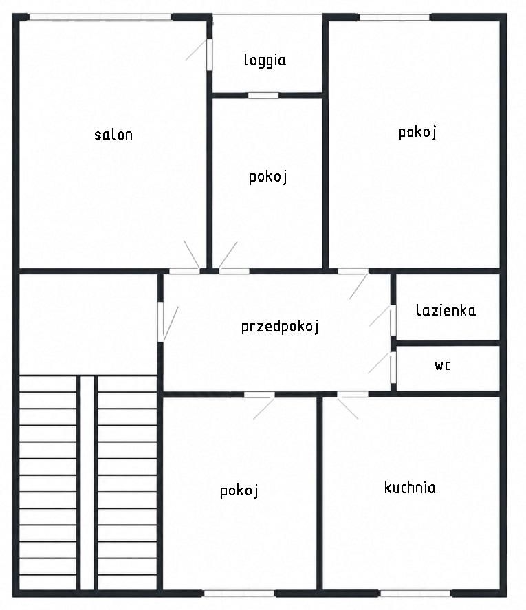 Mieszkanie 4-pokojowe Wrocław Śródmieście, Marcellego Bacciarellego. Zdjęcie 1