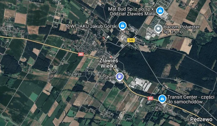 Działka budowlana Zławieś Wielka