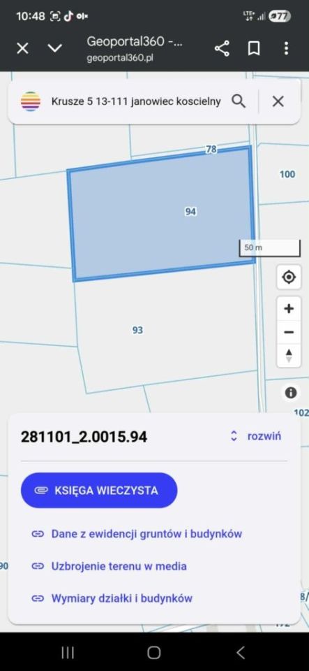 Działka rolna Krusze. Zdjęcie 3