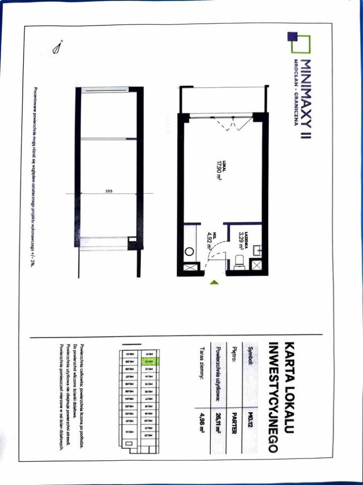 Mieszkanie 1-pokojowe Wrocław Fabryczna, ul. Graniczna. Zdjęcie 2