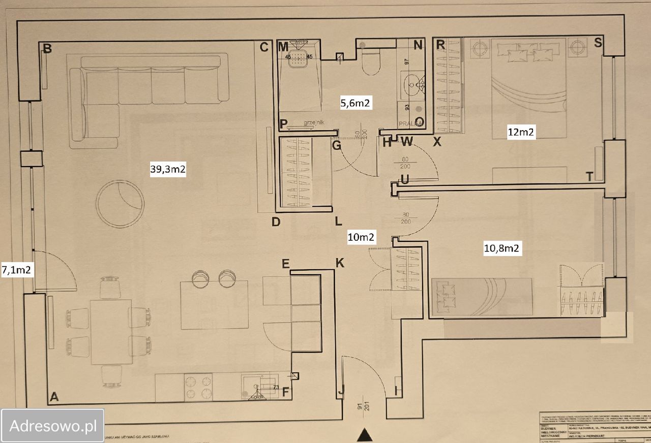 Mieszkanie 3-pokojowe Katowice Muchowiec, ul. Francuska. Zdjęcie 11