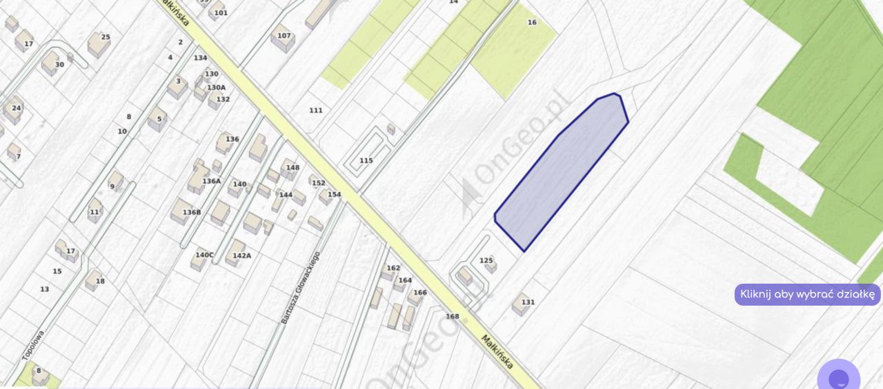 Działka budowlana Ostrów Mazowiecka, ul. Małkińska. Zdjęcie 4
