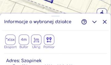 Działka budowlana Szopinek