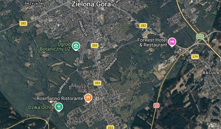 Działka budowlana Zielona Góra Ochla, ul. Jagodowa