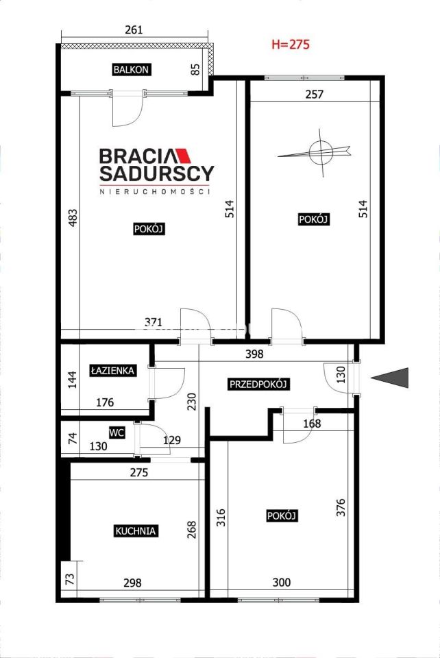 Mieszkanie 3-pokojowe Kraków Krowodrza, ul. Adama Staszczyka. Zdjęcie 21