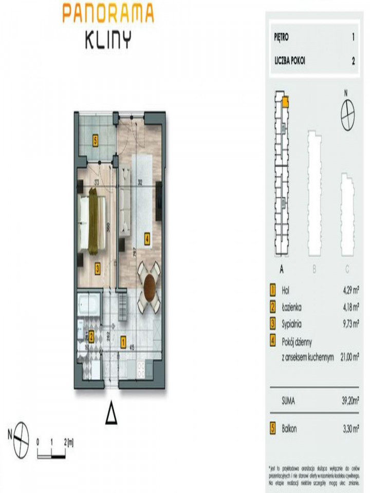 Mieszkanie 2-pokojowe Kraków Kliny, ul. Spacerowa. Zdjęcie 2