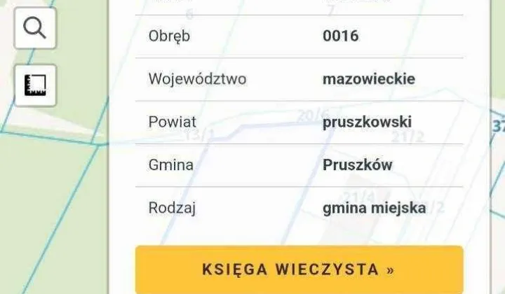 Działka inwestycyjna Pruszków Gąsin