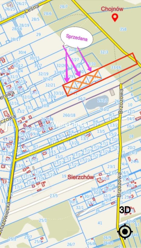 Działka budowlana Dobiesz, ul. Mazowiecka. Zdjęcie 7