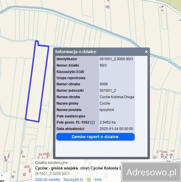 Działka budowlana Cyców-Kolonia Druga. Zdjęcie 6