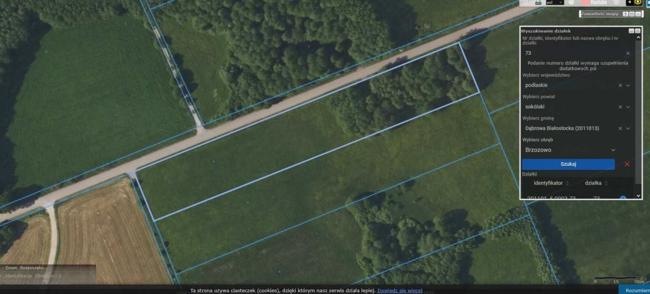 Działka rolna Brzozowo-Kolonia. Zdjęcie 2