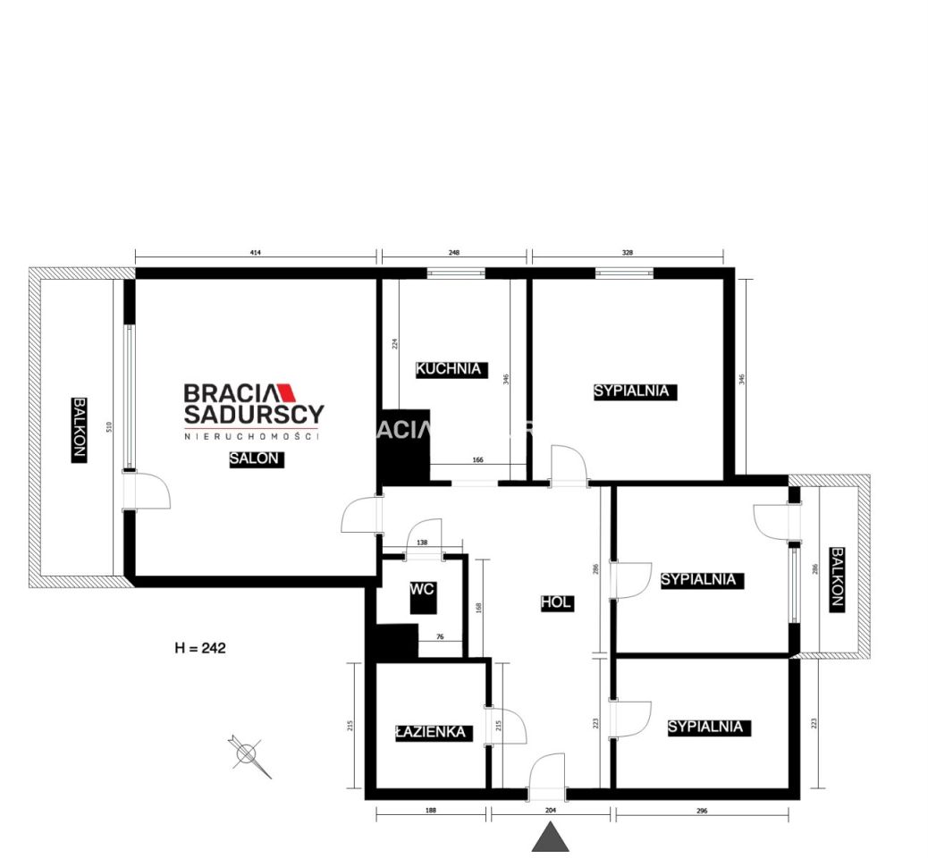 Mieszkanie 4-pokojowe Kraków Mistrzejowice, os. Oświecenia. Zdjęcie 25