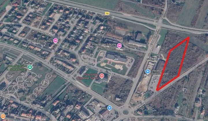 Działka inwestycyjna Chęciny