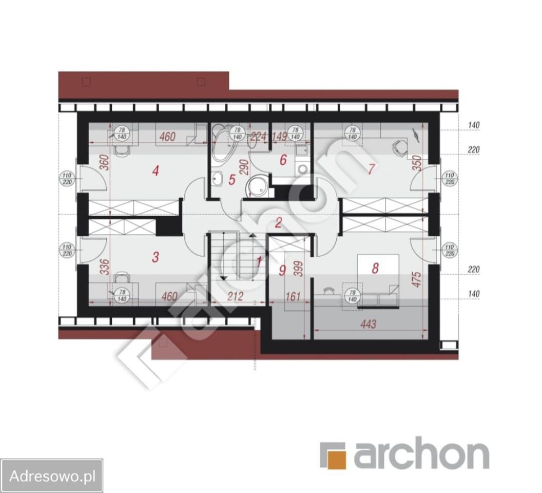 dom wolnostojący, 5 pokoi Słupno, ul. Szkolna. Zdjęcie 3