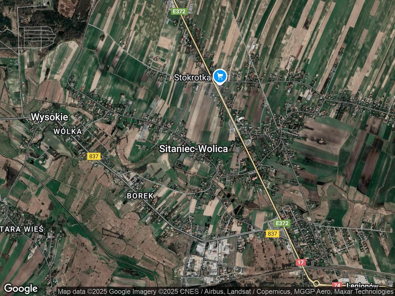 Działka inwestycyjna Sitaniec-Wolica