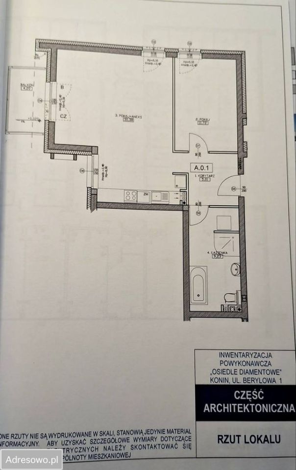 Mieszkanie 2-pokojowe Konin, ul. Berylowa. Zdjęcie 5