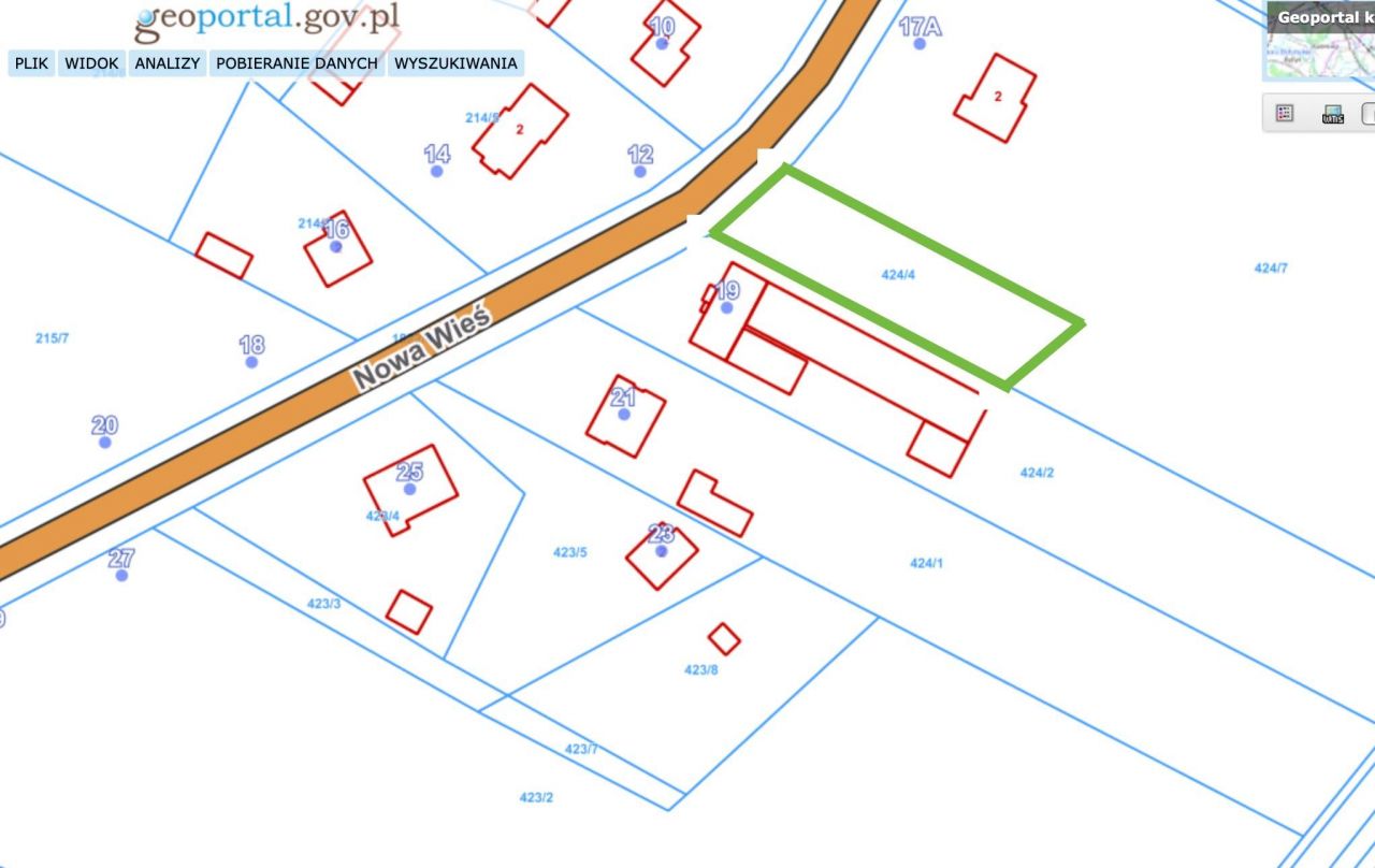 Działka budowlana Zajączki Drugie, ul. Nowa Wieś. Zdjęcie 2