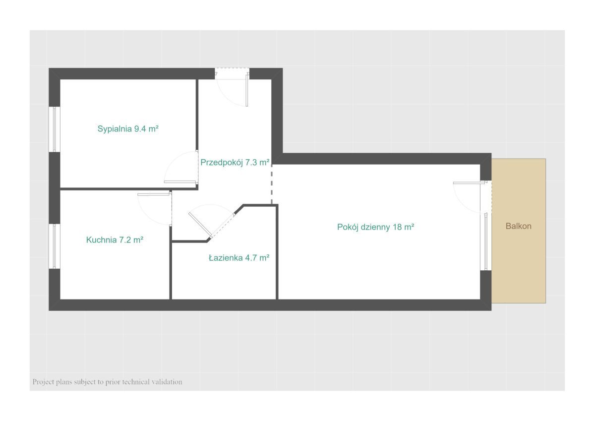 Mieszkanie 2-pokojowe Zalasewo, ul. Serdeczna. Zdjęcie 15