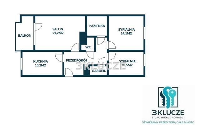 Mieszkanie 3-pokojowe Lublin, ul. Turkusowa. Zdjęcie 5