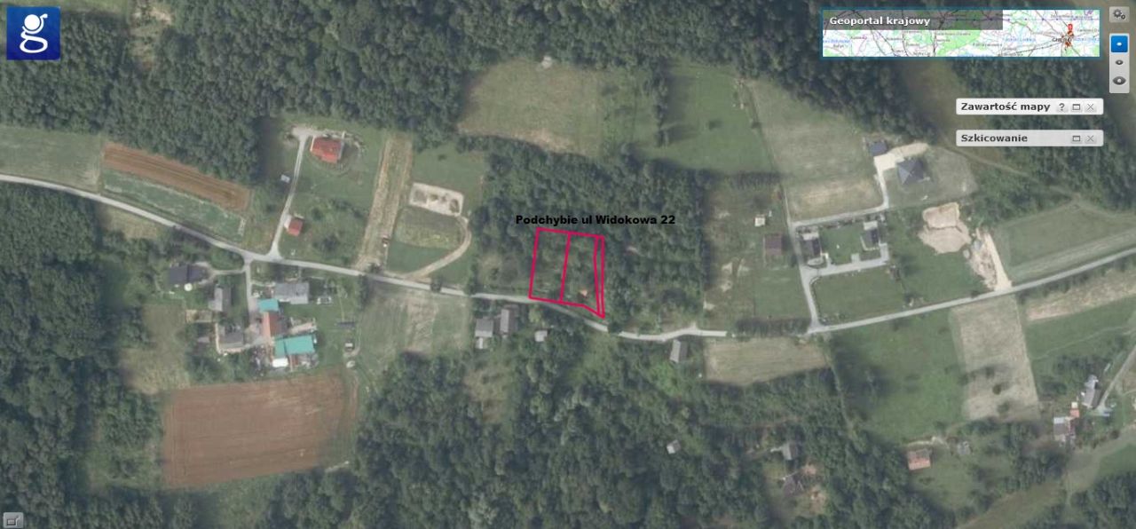 Działka budowlana Podchybie Pochów, ul. Widokowa. Zdjęcie 6
