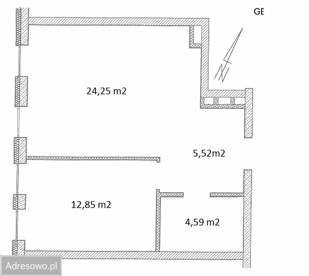 Mieszkanie 2-pokojowe Kraków Grzegórzki, ul. Cystersów. Zdjęcie 13